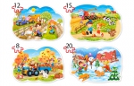  Castorland, -043019,  , 4xPuzzle (8,12,15,20)	
